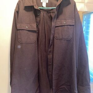 L.L. Bean Brown Chamois Shirt | Men’s L Tall